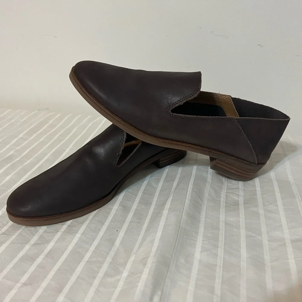 Lucky Brand Dark Brown Slip-On Flats